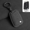 Suede Autoklep Sleutelhoes Cover voor VW Volkswagen Golf 7 MK7 Tiguan MK2 T-roc Skoda Octavia Kodiaq Karoq Seat Ateca Leon Passat