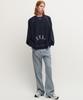 Peulomaleul Oversized Wrangler Sweatshirt / Navy