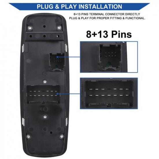 Window Switch Control For 2013-2016 Dodge Challenger Jeep Cherokee Chrysler 200