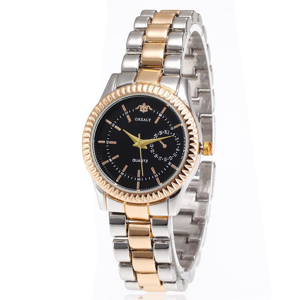 Women's & Men's Fashion Quartz Watch with Alloy Strap