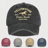 Șapcă de Baseball Spălată cu Imprimeu Cai Yellowstone Ușoară, Respirabilă, Reglabilă Unisex Îmbrăcăminte Casual & Camping Cadou pentru Fanii Yellowstone