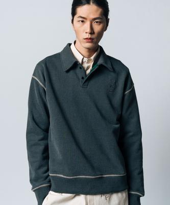 Laellipointeu Pigment Poloshirt_Dust Gray