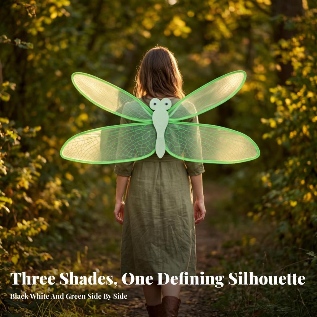 Easy To Wear Dragonfly Wing Costume Prop Translucent
