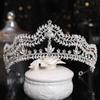 New Crystal Crown Rhinestone Jewelry and Crown Female Hair Accessories Wedding Bride Hair Jewelry Birthday Party Headdress
