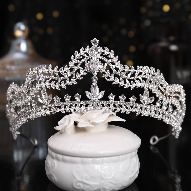 New Crystal Crown Rhinestone Jewelry and Crown Female Hair Accessories Wedding Bride Hair Jewelry Birthday Party Headdress