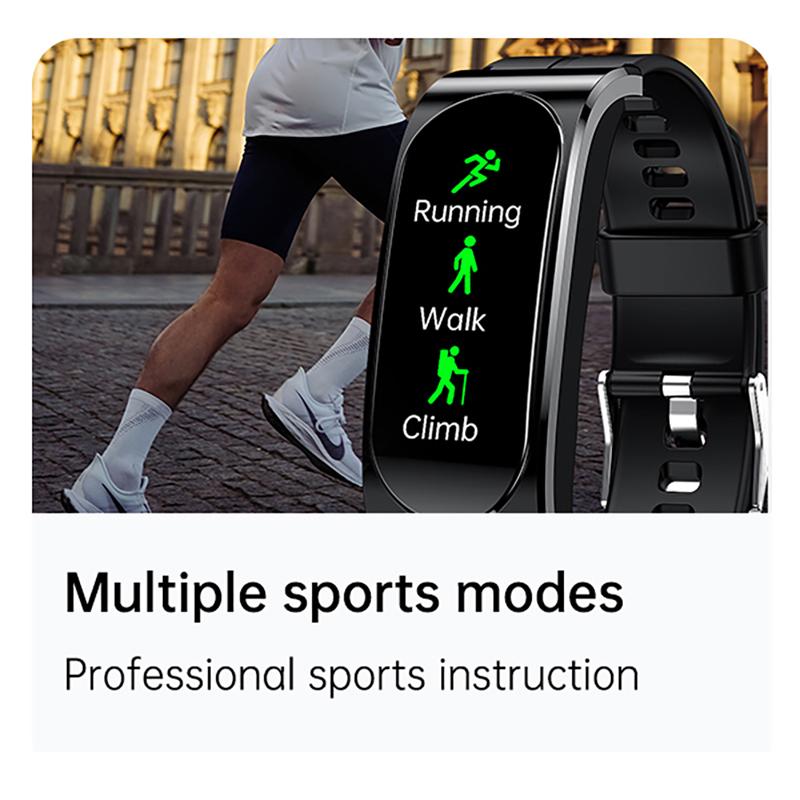 Relógio esportivo de pulso inteligente masculino e feminino com fone de ouvido bluetooth sem fio ip68 à prova d'água pulseira siri smartwatch para telefones