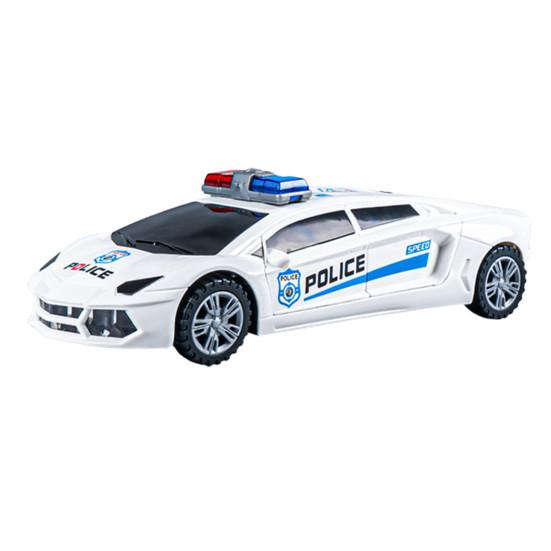 Cognitive Ability Vivid Appearance Universal Automatic Obstacle Avoidance Police Car Toy with Lights Electric Dancing