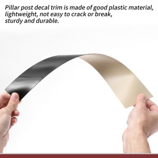 8 sztuk listew słupków drzwiowych i okiennych do INFINITI QX50 2014-2017 Czarny