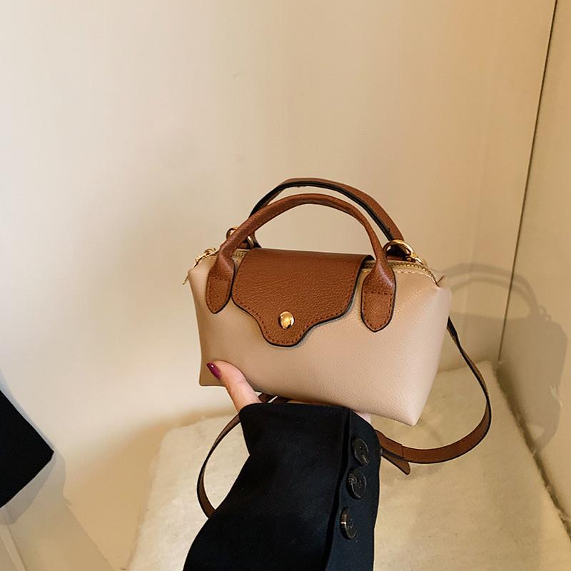 Highend Luxurious And Small Square Handbag For Women Featuring Color Block Design And Single Shoulder Strap