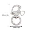 Swivel Eye Snap Shackle Quick Release Boat Chain Eye Shackle Bail Rigging Sailing Boat Marine Rotary Shackle 316 Stainless Steel