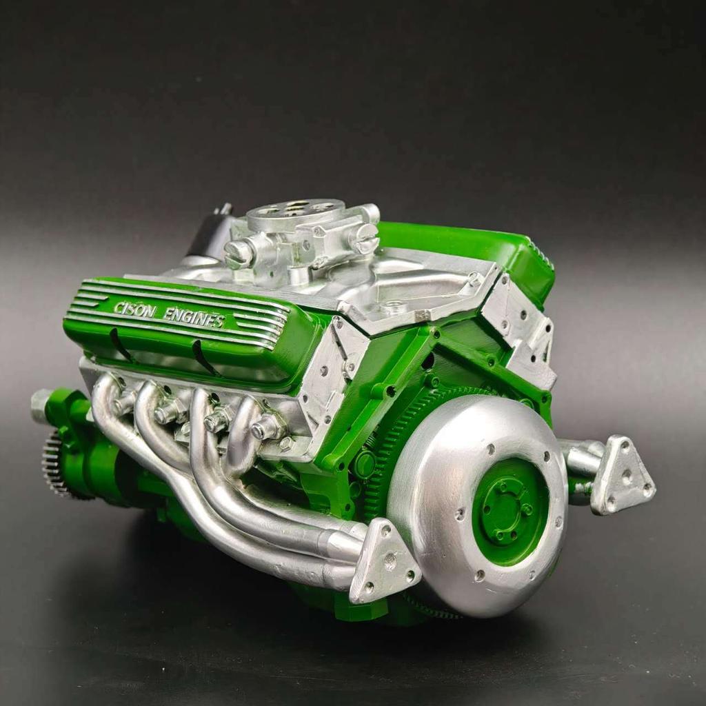 Creative ornament multi-color V8 engine resin ornament corridor office study bedroom decoration ornament ornament.