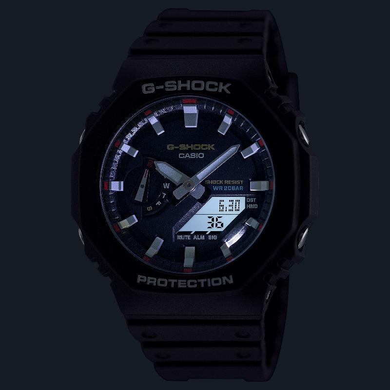 Casio G-SHOCK Men's Resin 200M Water Resistant Analog Shock Resistant Quartz Watch GA-2100RL-1A