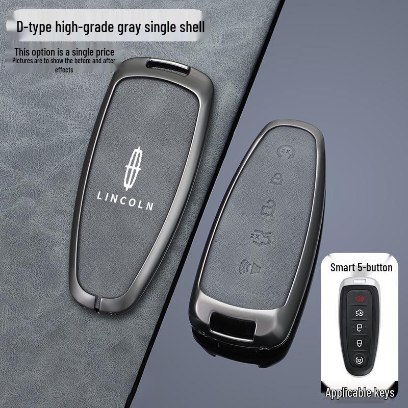 Premium Key Cover Compatible with Lincoln MKT and 2011-2013 Lincoln Navigator, with High-End Buckle