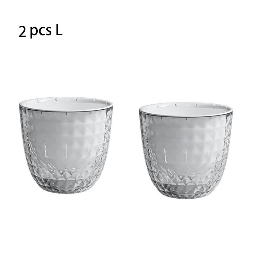 Self-Watering Plant Pots Self-Watering Pots,Double Layer Planter with Reservoir, Clear Flowerpot Decorative Pot for African