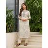 Women's Rayon Embroidered and Printed Straight Kurta with Pant And Dupatta Sets