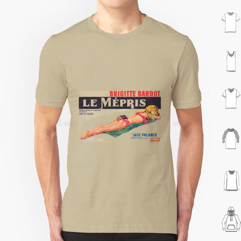 Le Mepris T Shirt Cotton Men Women DIY Print Brigitte Jean Luc Godard Godard Cinema French Cinema French Movies Movies New Wave S