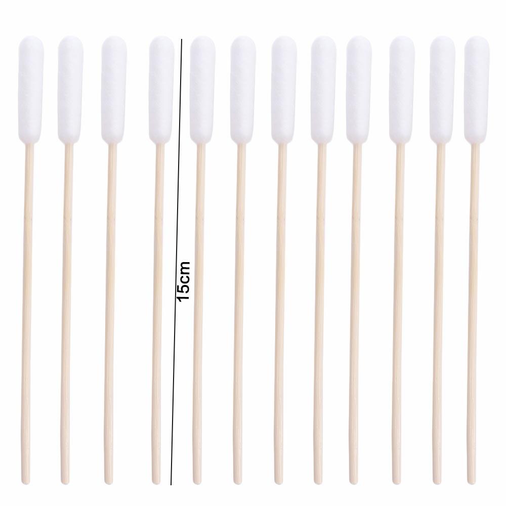50 Stück 15cm Haustier Wattestäbchen Einseitig Einweg Hunde Wattestäbchen Schmutzentfernung Wattestäbchen Hunde Waschen Ohrstäbchen