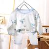 New Spring/Summer Cotton Baby Pajama Set - A-Grade Thin Cartoon Design for Boys & Girls (0-2 Years)