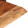 Vidaxl Półki Ścienne, 2 Szt., 40X24X35 Cm, Lite Drewno Akacjowe I Stal