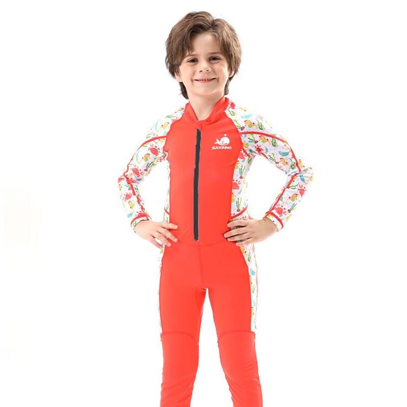 

SAKINNO Kids Long Sleeve 2.5mm One-Piece Wetsuit 3XL
