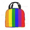 Love Rainbow Lbgt Lunch Bag Colorful Stripe Lunch Bag Small for Men Women Outdoor Picnic Work School Lunch Box Bag Insulated