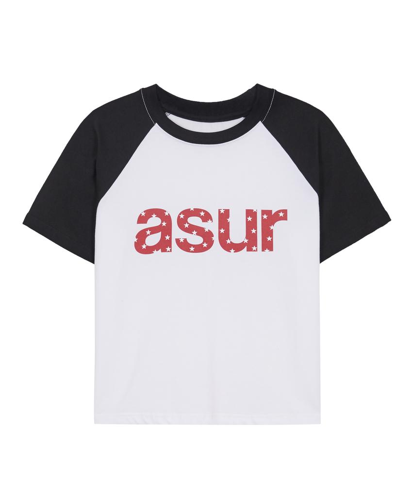 Aejeuyua Logo Raglan T-Shirt White