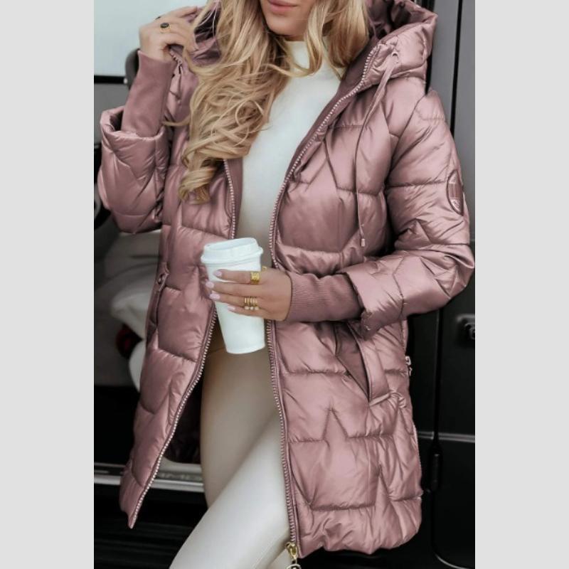 Autumn Winter Hooded Cotton Jacket Mid-Length Coat Women's Jackets Women Clothes Jacket