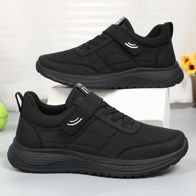 Men's Versatile Mesh Flyknit Casual Shoes with Velcro