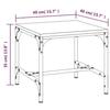 819404 vidaXL Table d'appoint Chêne sonoma 40x40x35 cm Bois d'ingénierie