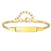 Free Engraving Name Hollow Initial A-Z Letter Bracelet for Women, Stainless Steel Bracelet, Personalized Fashion Jewelry Gift