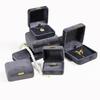 Gold Buckle Velvet Jewelry Box with Rounded Corners for Rings, Necklaces, and Bracelets