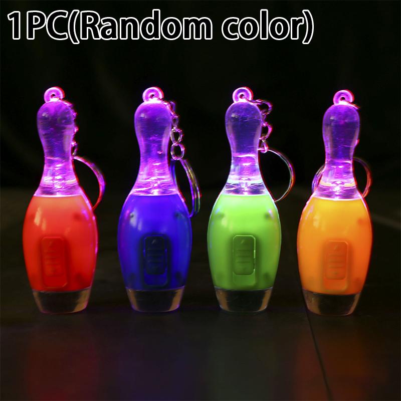 Cartoon Led Light-Up Keychain Creative Bag Charm Light-Up Toy Gift Mini Flashlight