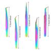 1 Pcs Eyelashes Tweezers Stainless Steel Superhard Tweezers High Precision Anti-static Tweezers for Eyelash Extensions
