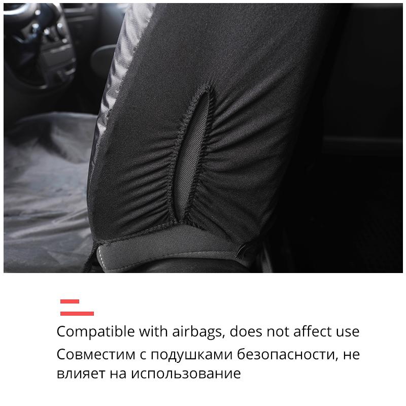 AUTOYOUTH 1+2 Waterproof Car Seat Cover for Transporter for Ford Transit Van Truck Lorry for Renault Master for