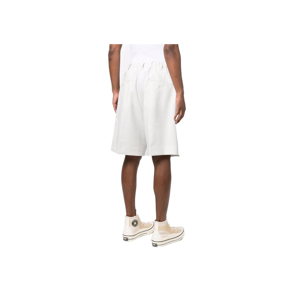 Y-3 SS22 Solid Color Elastic Waist Bermuda Shorts Men Shorts Light-Gray HG6086