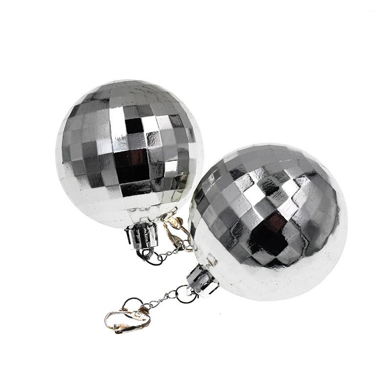 European Fashion Punk Disco Ball Christmas Earrings - Shiny Laser Design