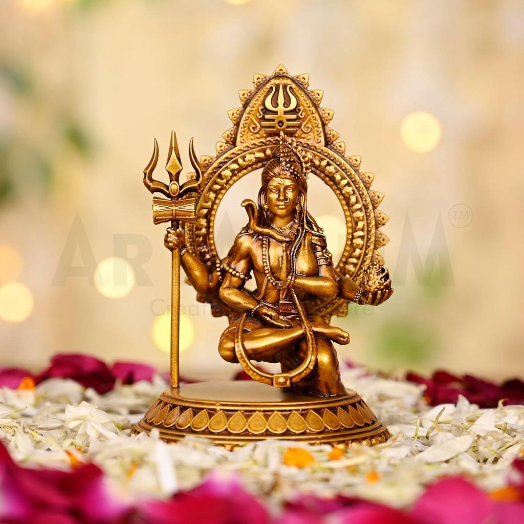 Ardhanarishvara Idol Ardhnarishwar Statue Shiv Parvati Double Avatar Idol for Car Dashboard and Home Decor Showpiece