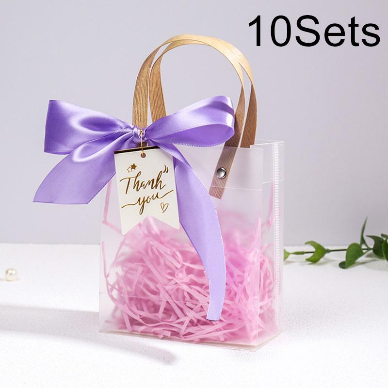 

10 шт. Для упаковки праздничных подарков, покупок, принадлежностей для дня рождения, свадебных принадлежностей фиолетовый
