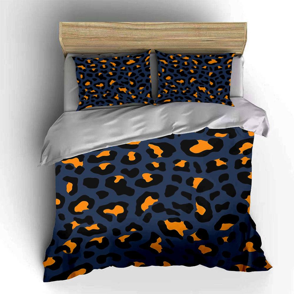 Leopard Print Bedding Set Bedding Duvet Cover Set Duvet Cover Pillowcases (1 * Duvet Cover 2 * Pillowcases, without duvet insert)