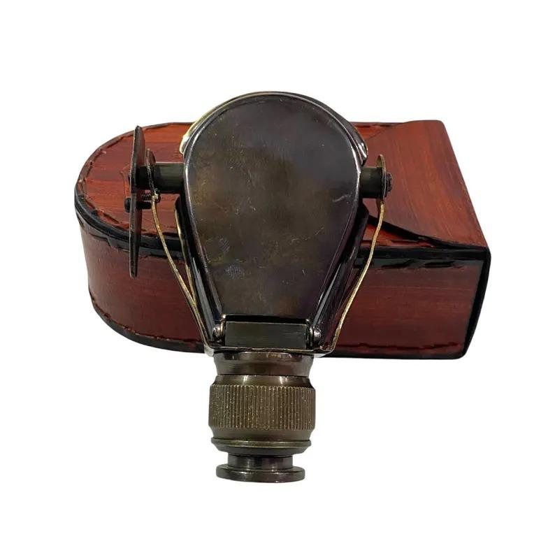 Mosiężny Teleskop Monokularowy – Kieszonkowy Luneta Szpiegowska z Futerałem dla Kolekcjonerów Morskich i do Eksploracji Terenowej