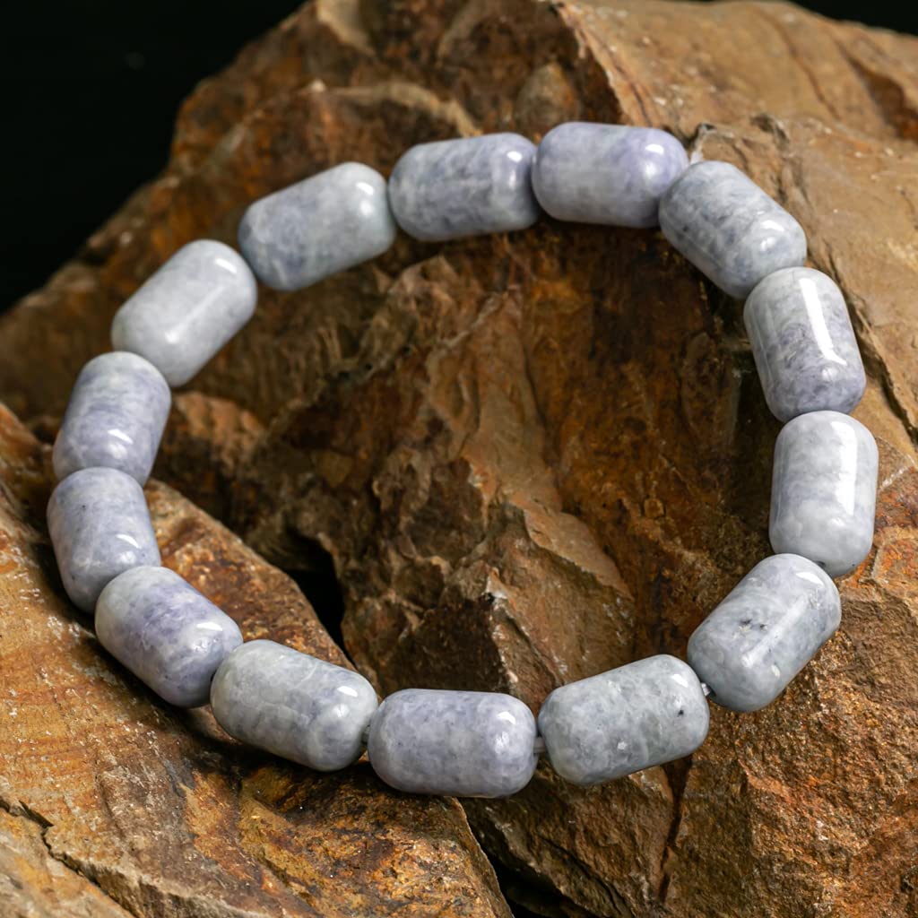 Itoigawa Natur-Jadeit Japanischer Nationaler Jomon Kraftstein Jadeit Werkstatt Spezielles Paulownia-Holz Qualitätsgarantie BR0682 (13mm ösenförmige Perlen,