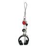 Portachiavi Elegante con Perline per Auricolari Telefono Fatto a Mano Portachiavi Palla 8 con Dadi Accessorio Gioiello Biliardo