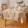 Tovaglia nordica con stampa a nappe in cotone lino antimacchia - Resistente al calore per casa e sala da pranzo