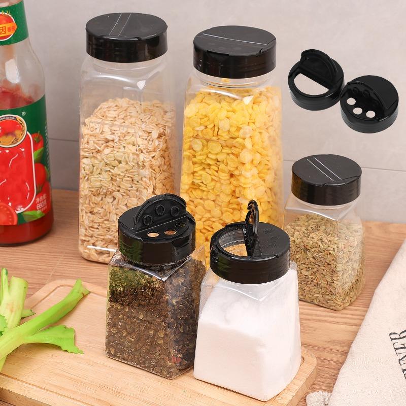 Portable Seasoning Bottle Spis Seasoning Shaker Bottles Sugar Salt Pepper Dispenser Jars BBQ Condiment Storage Can Spi Rack