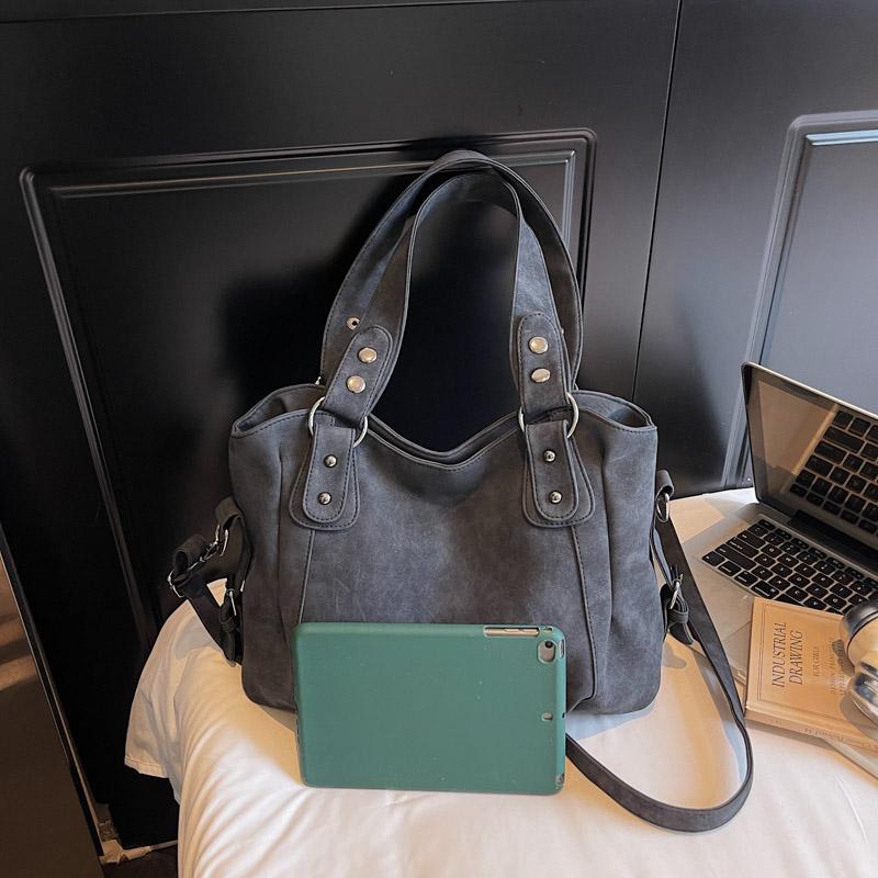 Ladies' Soft Leather Handbag, Multi-pocket Shoulder and Crossbody Bag, Fashionable Large-capacity Daily Handbag