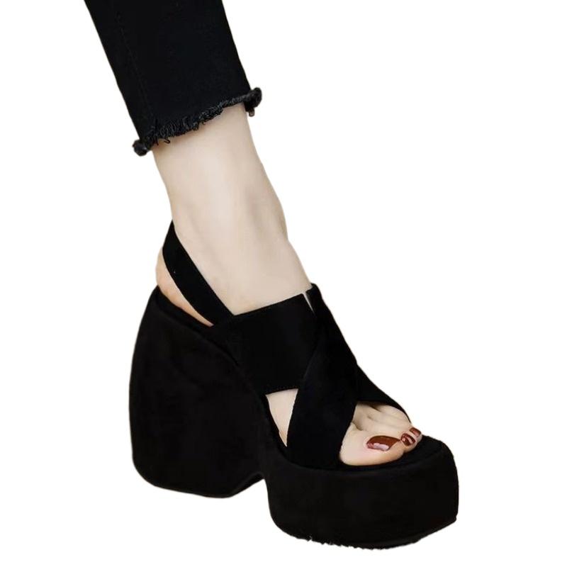 Fashion Ladies Shoes 2025 Brand Open Toe Women's Sandals Fashion Slip-on Summer Casual Plus Size Best Seller Platform Sandals Zapatos