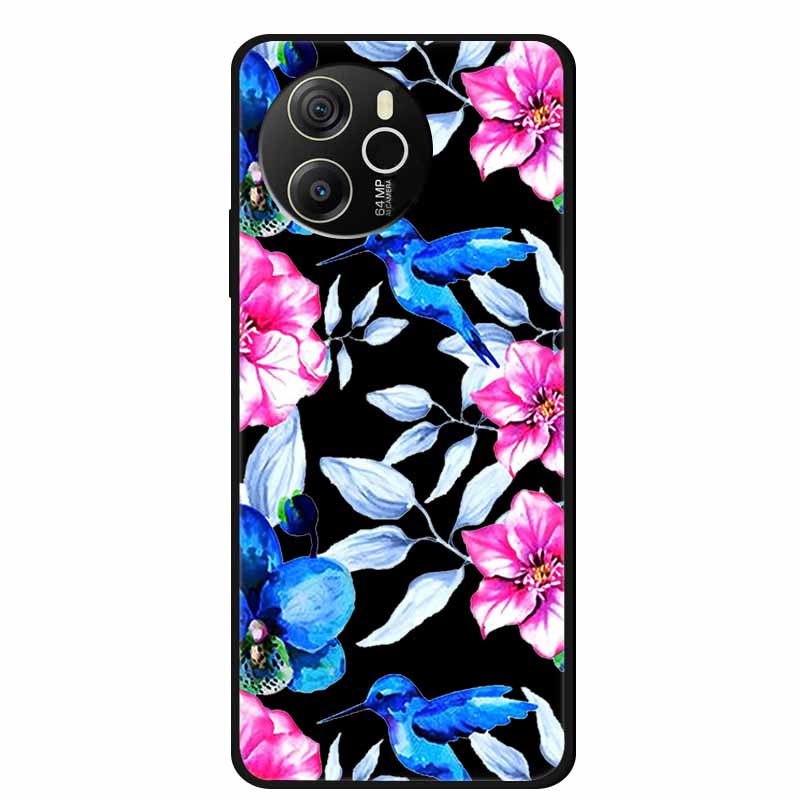Coque For Blackview Shark 8 Case Cute Cartoon Black Silicone Soft Phone Cases For Blackview Shark 8 Back Cover Case Shark8 Funda
