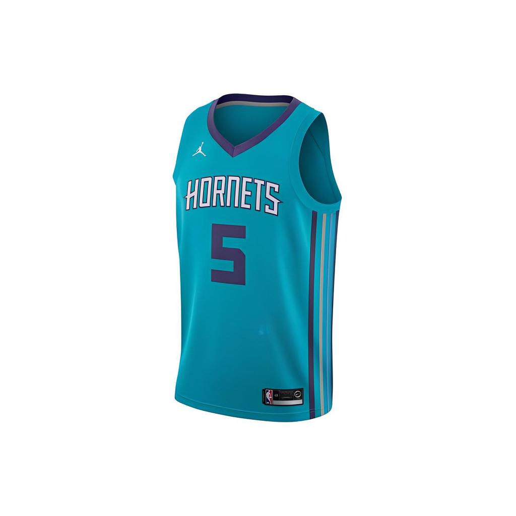 Jordan NBA Retro Straight-Cut Breathable Quick-Dry Basketball Jersey Men Tops Blue Green 864463-430