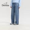 Deesha Girls' 2026 Spring/Autumn Fashion Denim Straight-Leg Pants