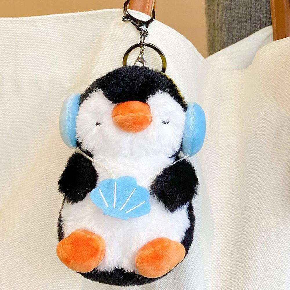 Stuffed Animal Phone Pingu Doll Pendant Funny Stuffed Penguin Toy  Couple Gift